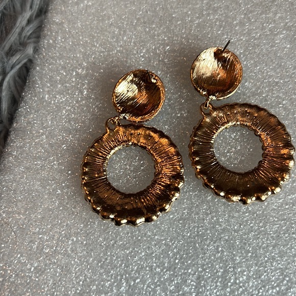 Rhinestone Long Drop Earrings - Picture 4 of 6